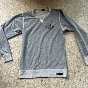 Men’s S Youth Monument gray long sleeve tshirt with “Tigers” graphic on front